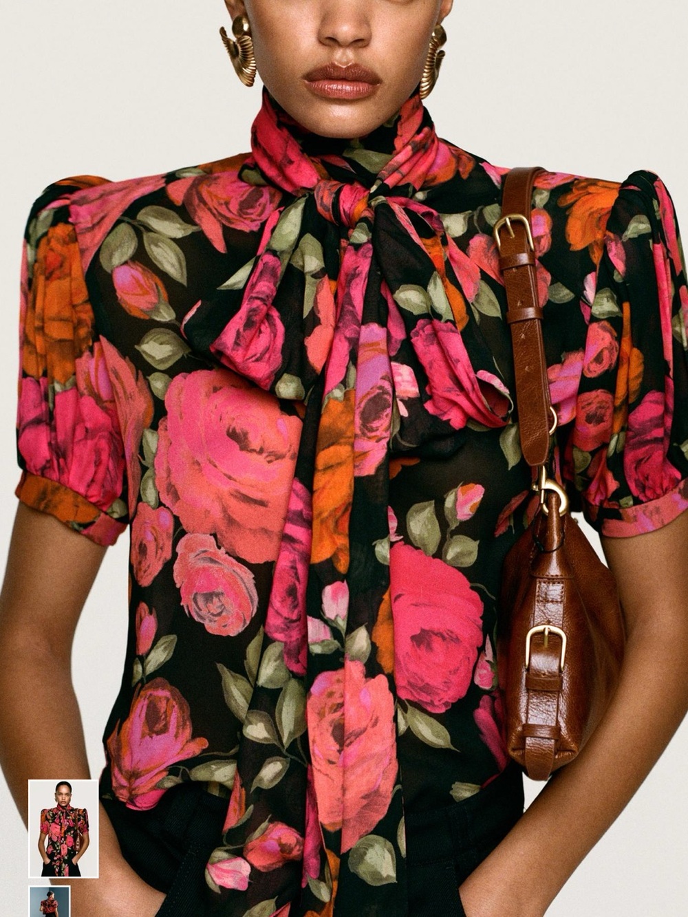FLORAL SHOULDER PAD BLOUSE WILLY CHAVARRIA
X ZARA